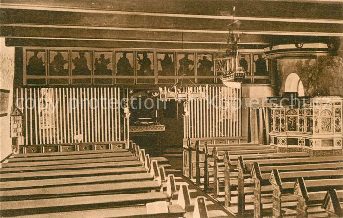 Hallig Hooge Kirchen Innenraum