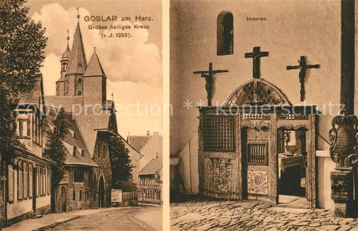 GOSLAR Harz Niedersachsen Grosses heiliges Kreuz Innenaufnahme