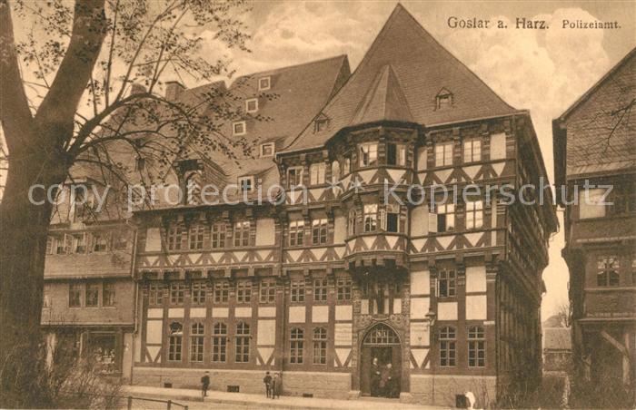 GOSLAR Harz Niedersachsen Polizeiamt Fachwerk