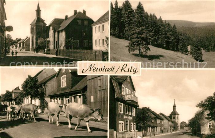 Neustadt Rennsteig Kuhtrieb Kirche Panorama