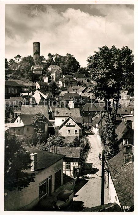 Lobenstein Bad Panorama von der Engelsburg
