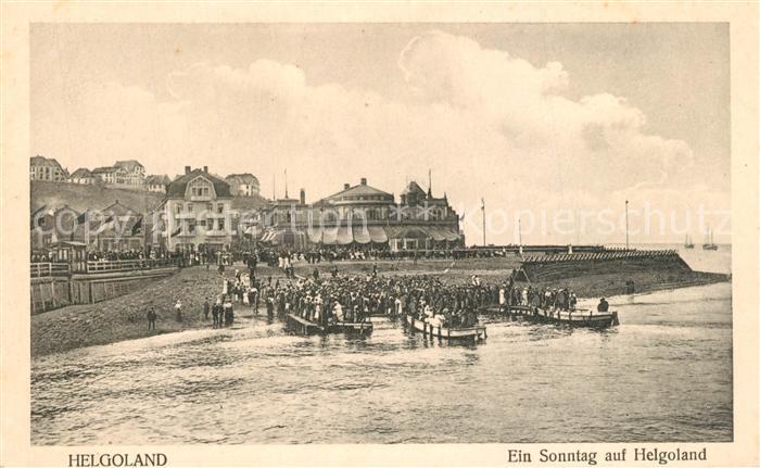 HELGOLAND Insel Schleswig-Holstein Hafen Sonntagsausflug