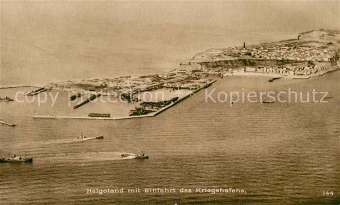 HELGOLAND Insel Schleswig-Holstein Einfahrt Kriegshafen