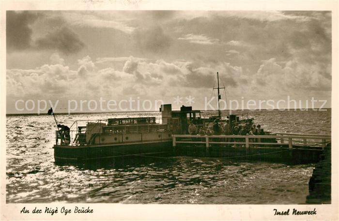 Neuwerk Cuxhaven Nordseebad Nige Oge Bruecke Faehre