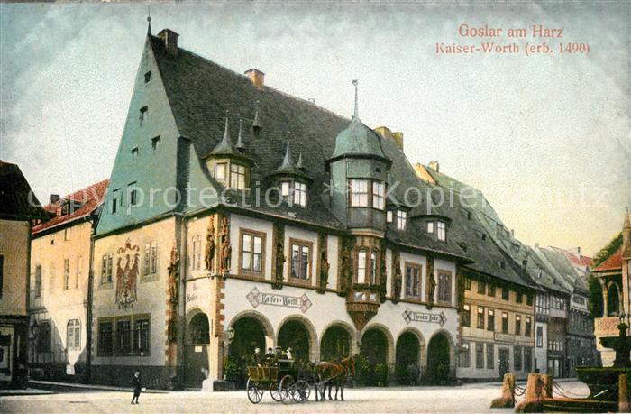 GOSLAR Harz Niedersachsen Kaiser Worth Pferdekutsche