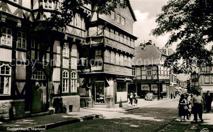 GOSLAR Harz Niedersachsen Marktstrasse Fachwerk