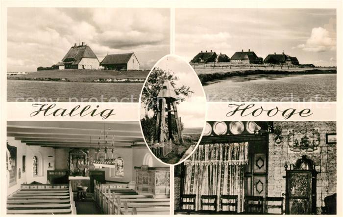 Hallig Hooge Kirche Innenansicht Panorama