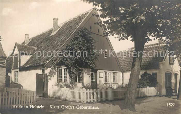 Heide Holstein Klaus Groth Geburtshaus