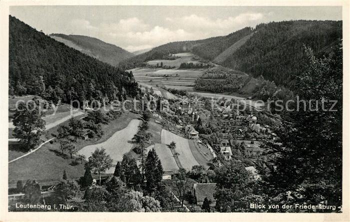 Leutenberg Thueringen Blick von der Friedensburg