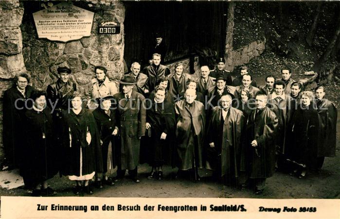 Saalfeld Saale Besuchergruppe Feengrotte