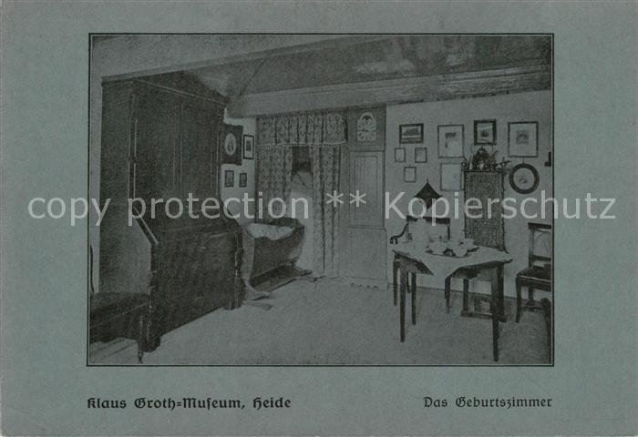 Heide Holstein Geburtszimmer Klaus Groth Museum