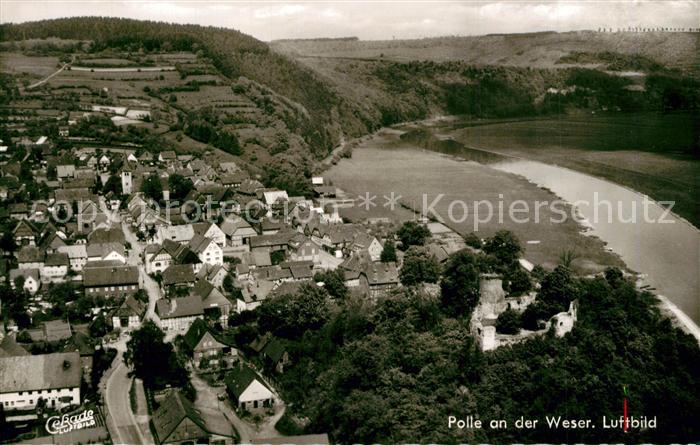 Polle Oberweser Fliegeraufnahme