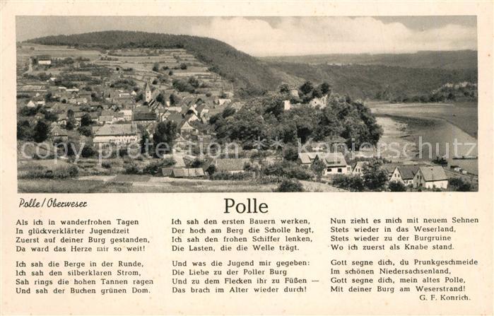 Polle Oberweser Panorama Gedicht G. F. Konrich