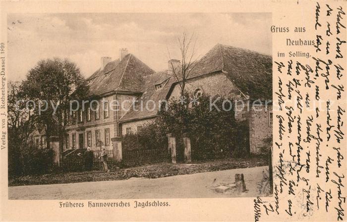 Neuhaus Solling Frueheres Hannoversches Jagdschloss