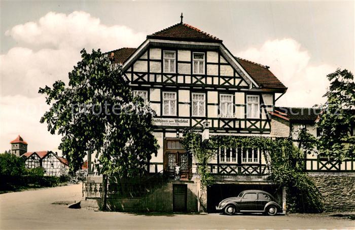 Kleinern Gasthaus Pension Zum Wesetal Fachwerkhaus