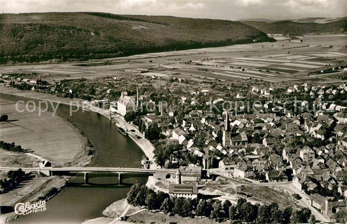 Holzminden Weser Fliegeraufnahme