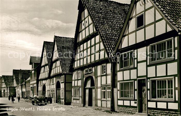 Luedge Westfalen Hintere Strasse Fachwerkhaeuser