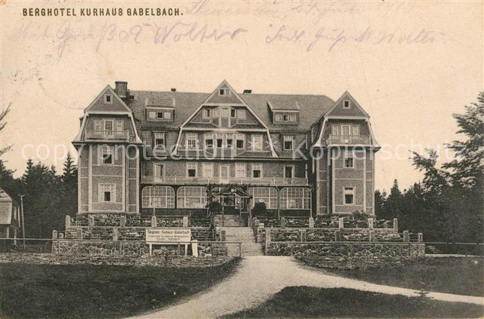Ilmenau Thueringen Berghotel Kurhaus Gabelbach