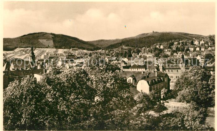 Ilmenau Thueringen Stadtpanorama Bergstadt