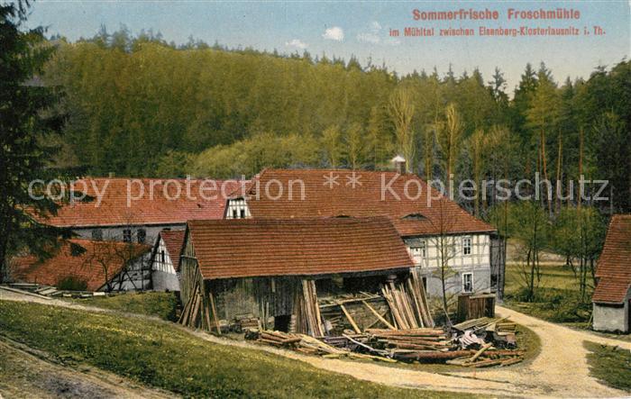 Eisenberg Thueringen Sommerfrische Froschmuehle im Muehltal