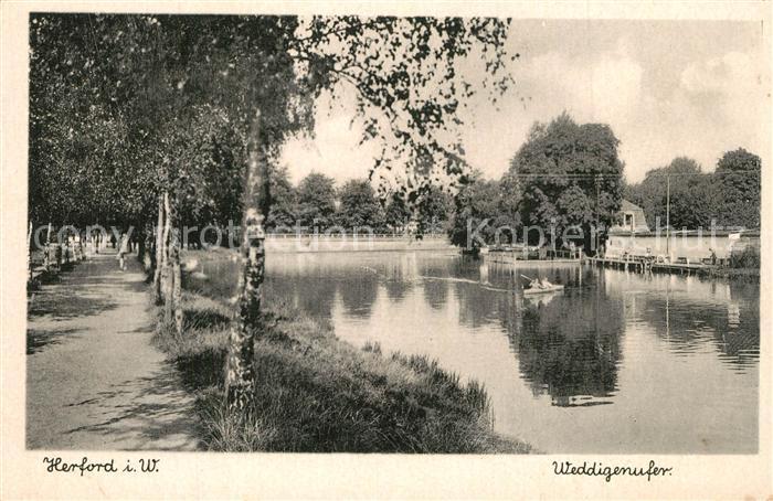 Herford Weddigenufer Promenade