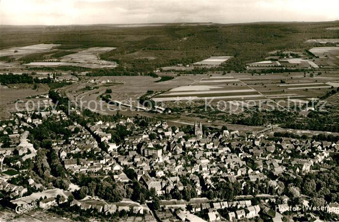 Hoexter Weser Fliegeraufnahme