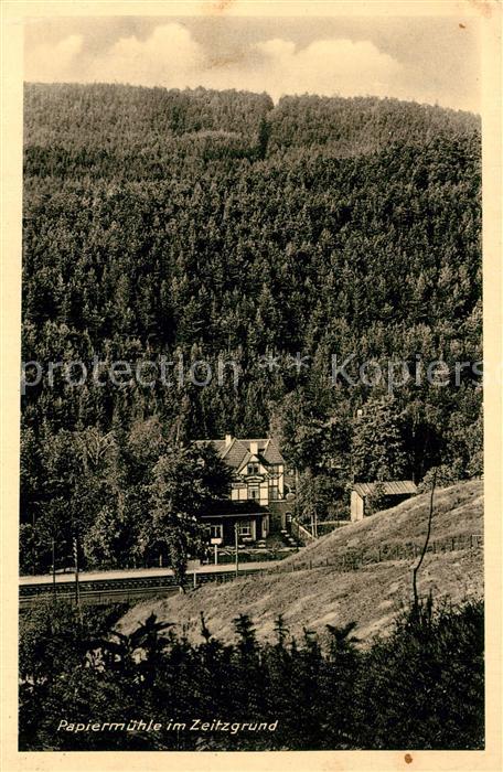 Stadtroda Papiermuehle im Zeitzgrund Thueringer Wald