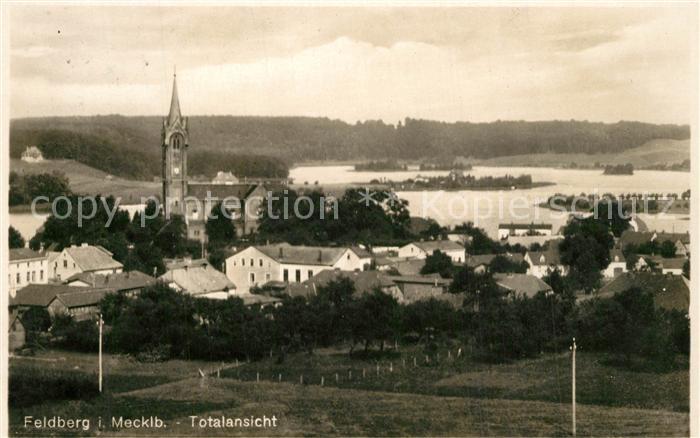 Feldberg Mecklenburg Totalansicht
