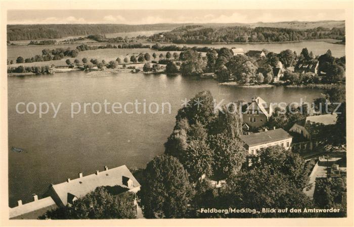 Feldberg Mecklenburg Panorama Blick auf den Amtswerder