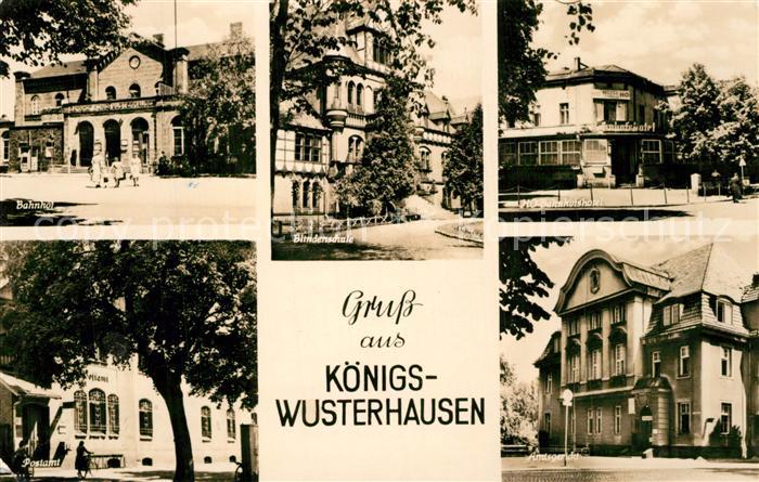 Koenigs-Wusterhausen Bahnhof Blindenschule HO Bahnhofshotel Amtsgericht Postamt