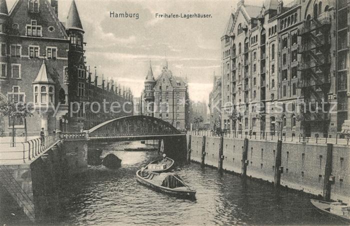 HAMBURG CITY Freihafen Lagerhaeuser