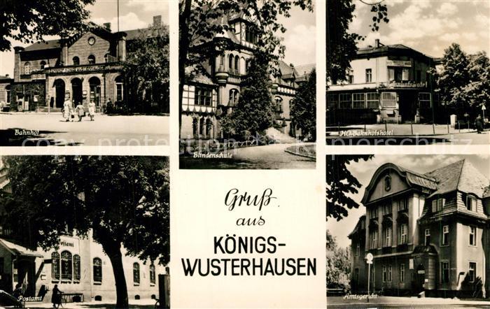 Koenigs-Wusterhausen Bahnhof Blindenschule HO Bahnhofshotel Amtsgericht Postamt