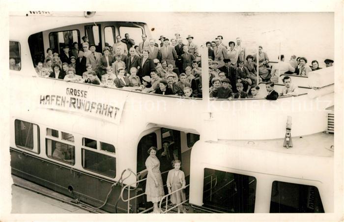 HAMBURG  CITY Grosse Hafenrundfahrt Fahrgastschiff