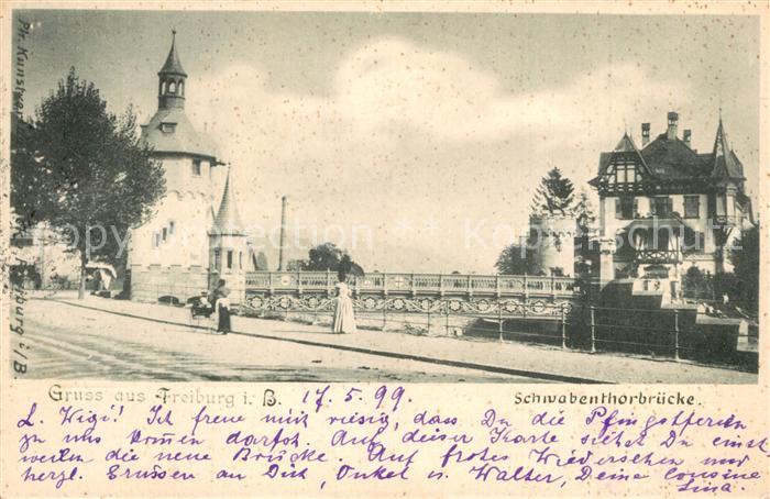 Freiburg Breisgau Schwabentorbruecke