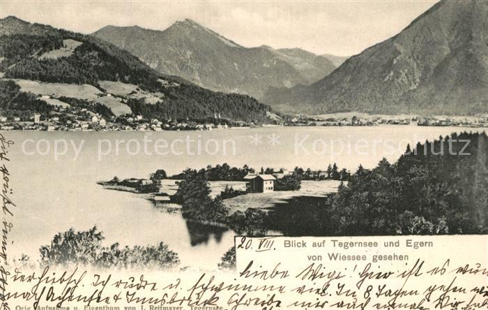 Bad Wiessee Panorama Blick auf Tegern und Egern Alpen