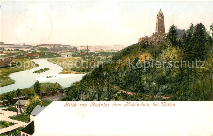 Witten Ruhr Panorama Blick ins Ruhrtal vom Hohenstein