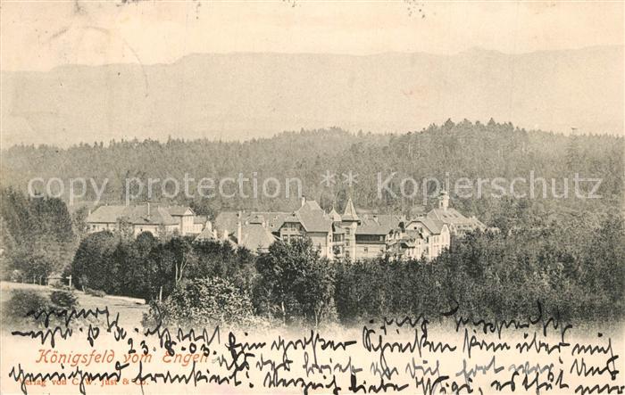 Koenigsfeld Schwarzwald Panorama Blick vom Engen