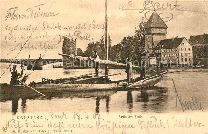 Konstanz Bodensee Partie am Rheim