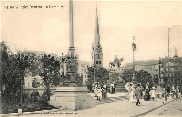 HAMBURG  CITY Kaiser Wilhelm Denkmal Reiterstandbild