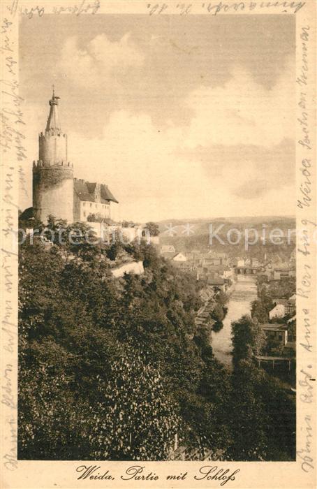 Weida Thueringen Partie mit Schloss