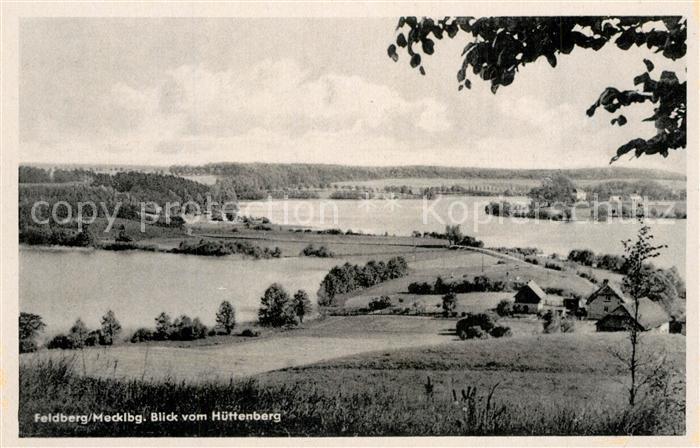 Feldberg Mecklenburg Panorama Blick vom Huettenberg