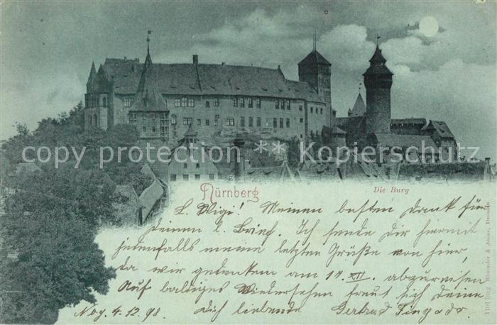 NueRNBERG CITY Burg im Mondschein