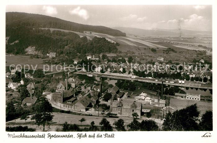 Bodenwerder Blick auf die Muenchhausenstadt