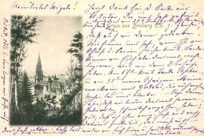 Freiburg Breisgau Durchblick zum Muenster