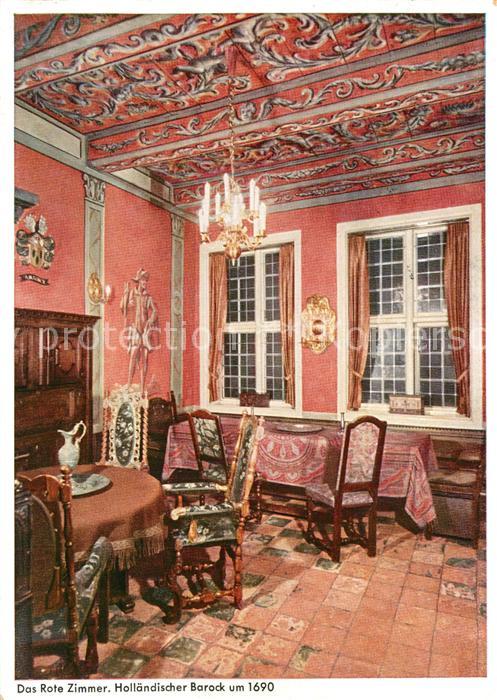 HAMBURG  CITY Das Rote Zimmer Hollaendischer Barock um 1690 Stiftung Alt Hamburg