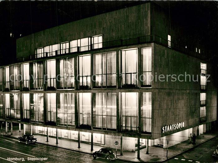 HAMBURG  CITY Staatsoper Nachtaufnahme