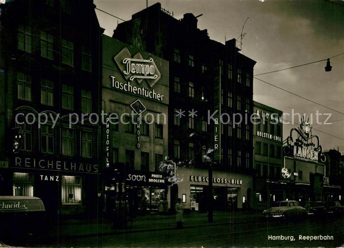 HAMBURG  CITY Reeperbahn Nachtaufnahme