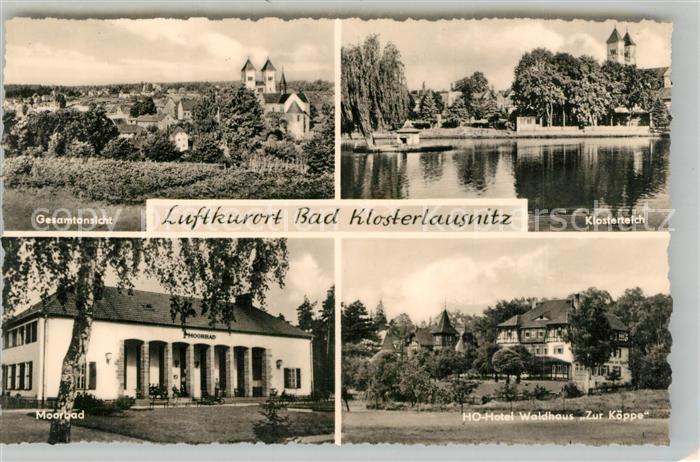 Bad Klosterlausnitz Gesamtansicht Klosterteich HO Hotel Waldhaus Zur Koeppe Moor