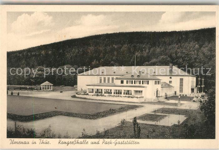 Ilmenau Thueringen Kongresshalle und Parkgaststaetten