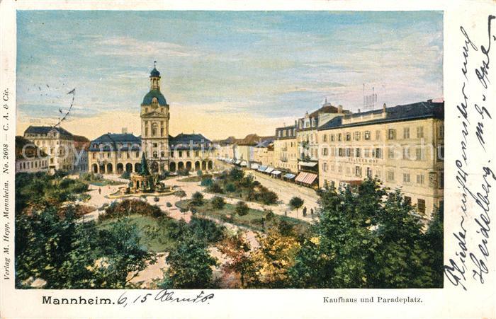 MANNHEIM BW Kaufhaus und Paradeplatz